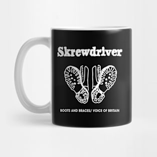 Skrewdriver Boots and Braces Voice Of Britain Mug